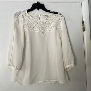 White lace blouse